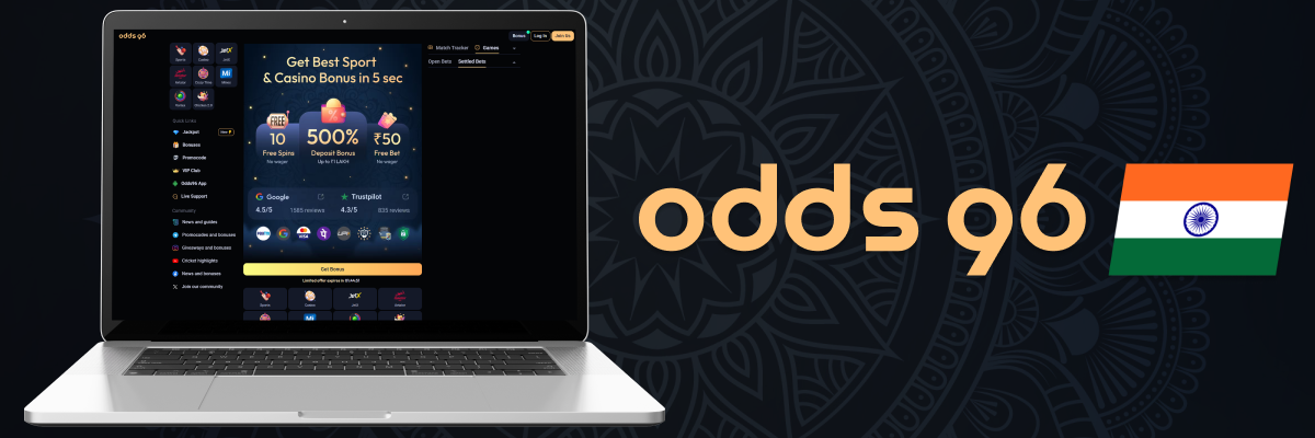 Odds96 Online Casino in India